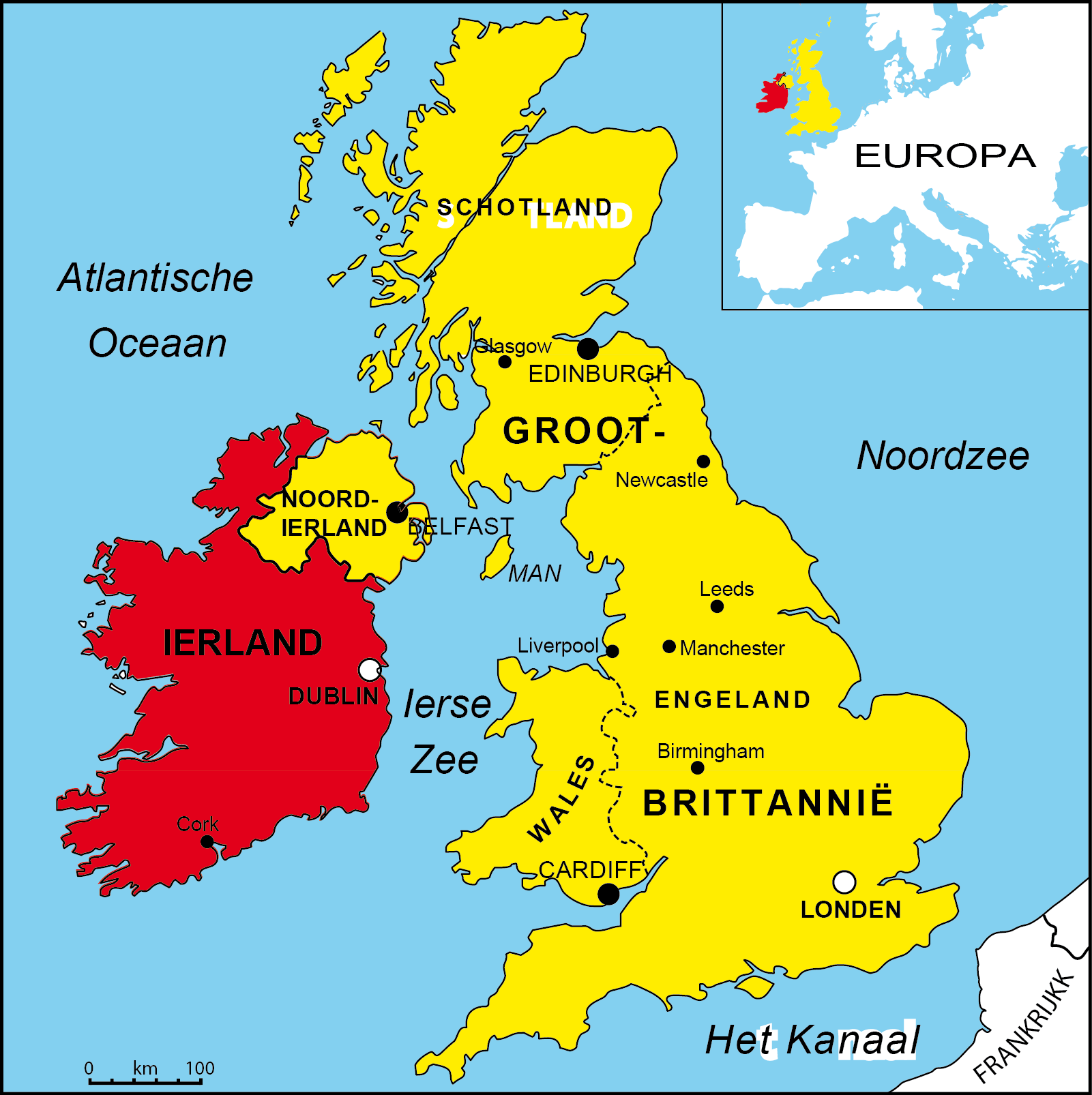 kaart groot brittannië kaart groot brittannië