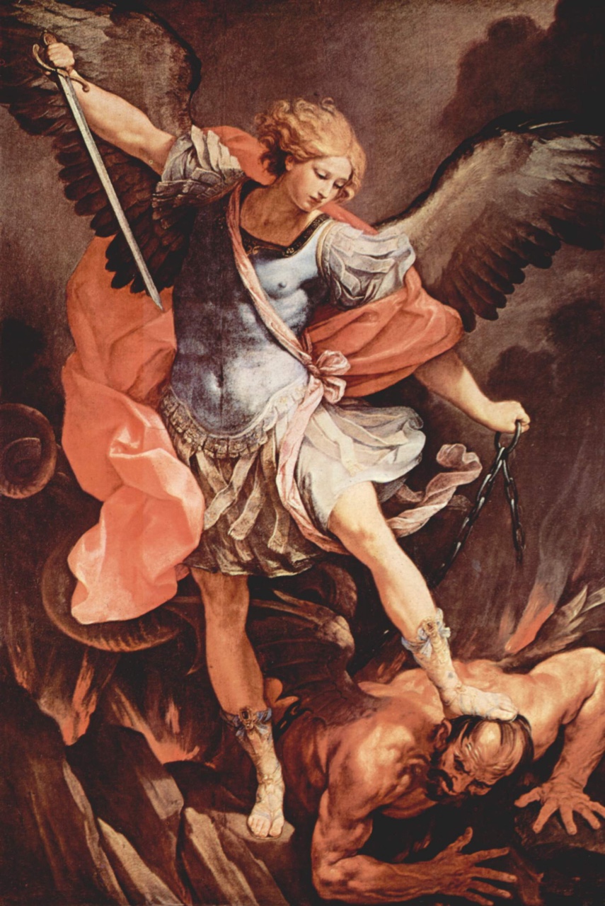 the archangel michael defeating