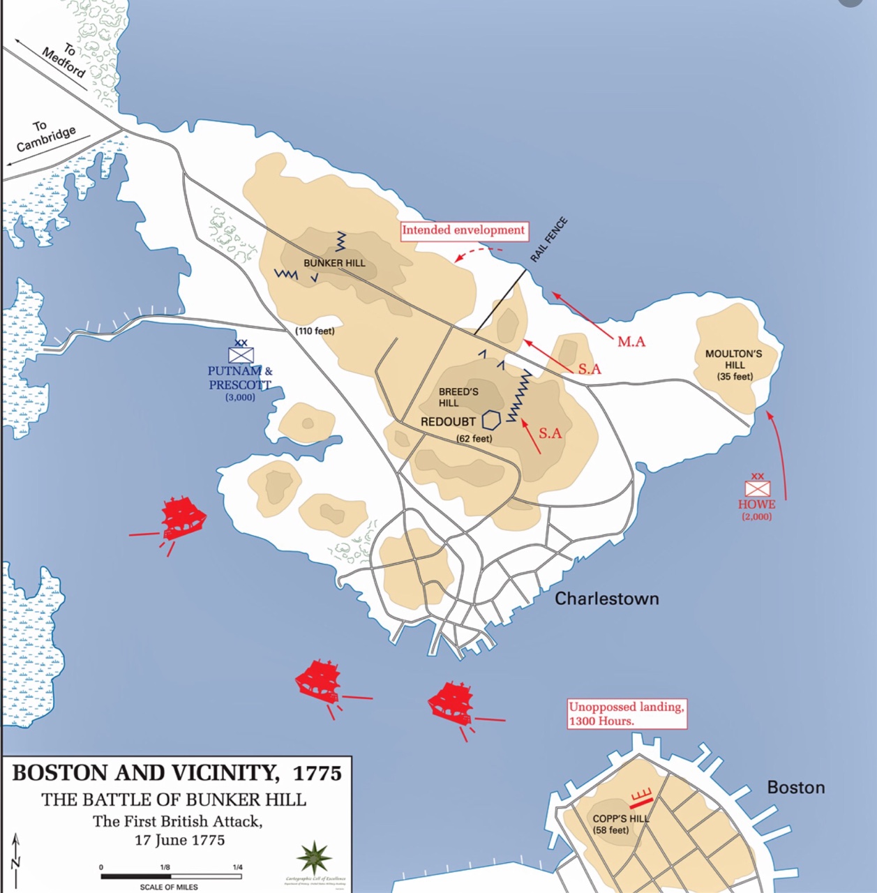 Where Did The Battle Of Bunker Hill Actually Take Place