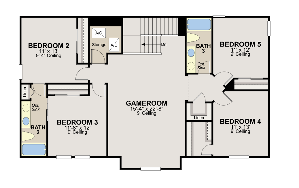 Siesta Model Calatlantic Homes Floor 2